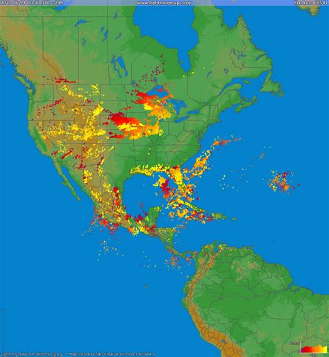 lightningmaps real time|Maps :: America :: North America .